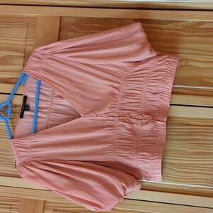 Marcela New York peach blouse used, sa new.